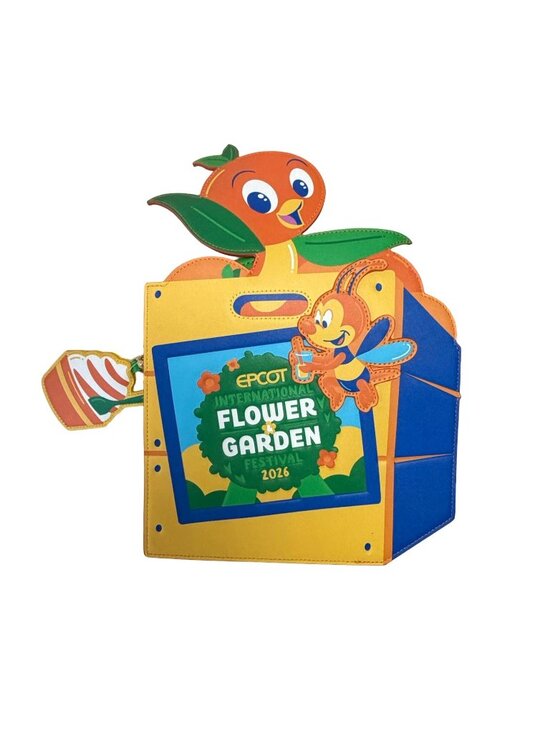 Disney Parks Loungefly EPCOT Flower & Garden Festival 2026 Orange Bird Backpack main image 4